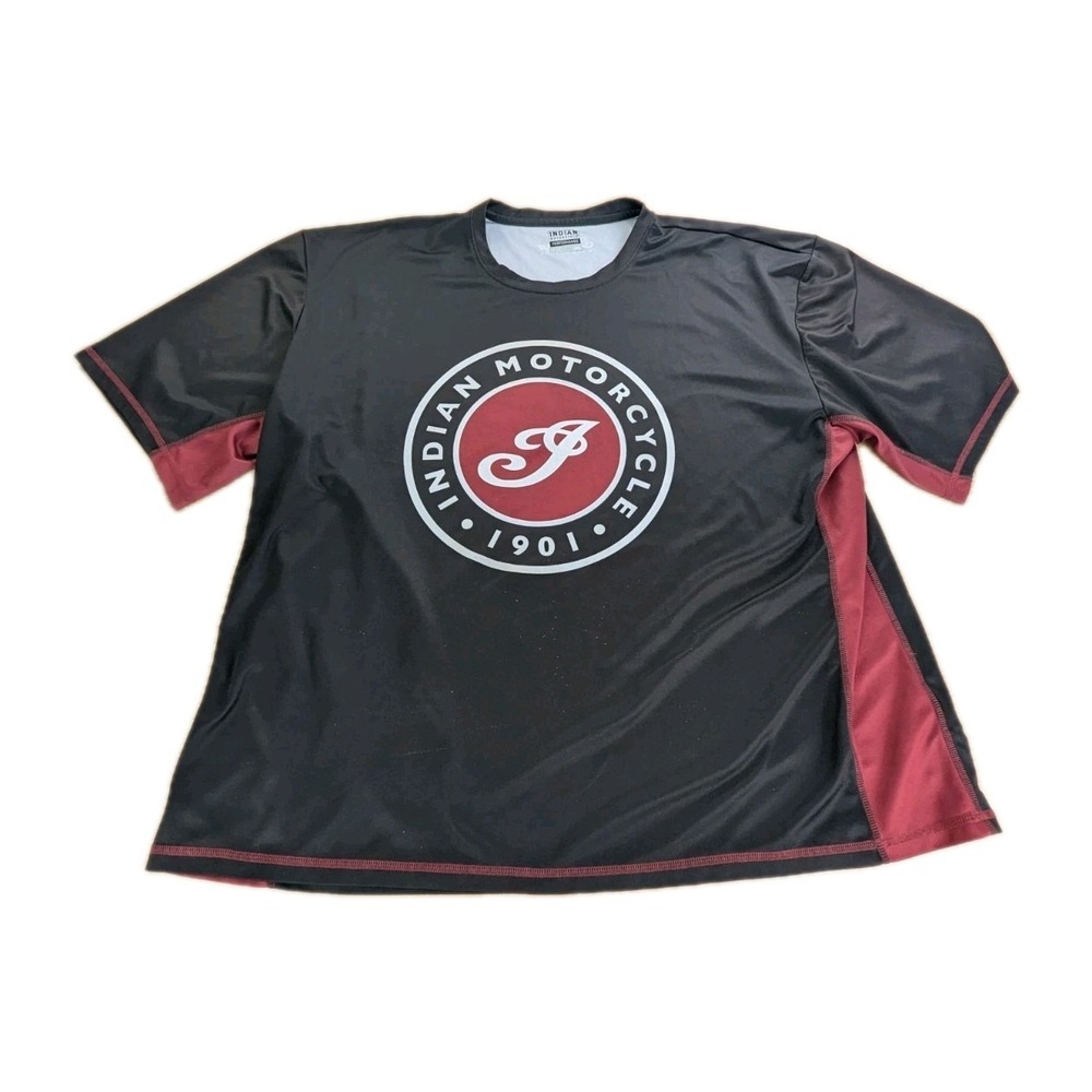 Indian Motorcycle Performance Tee Shirt Size 3XL Gray Since 1901 Custom Built